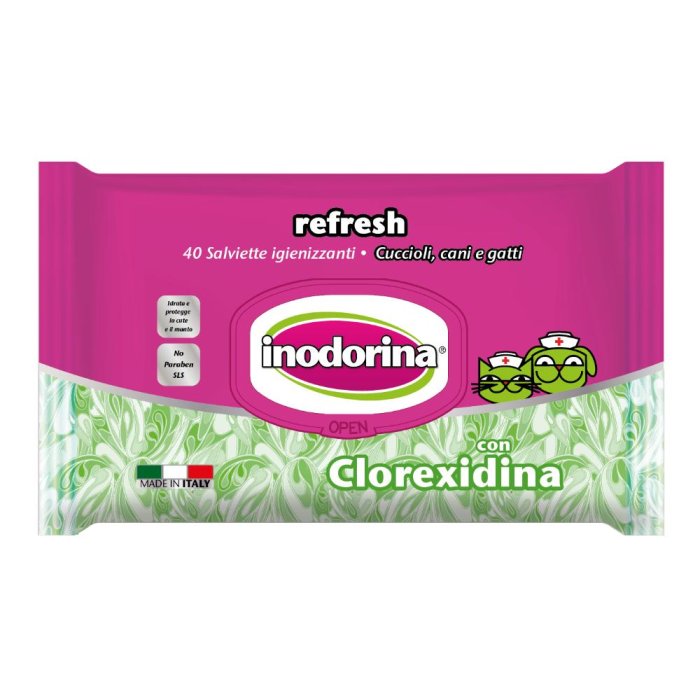 Pet Village Salviette Clorexidina Inodorina 40 Pezzi