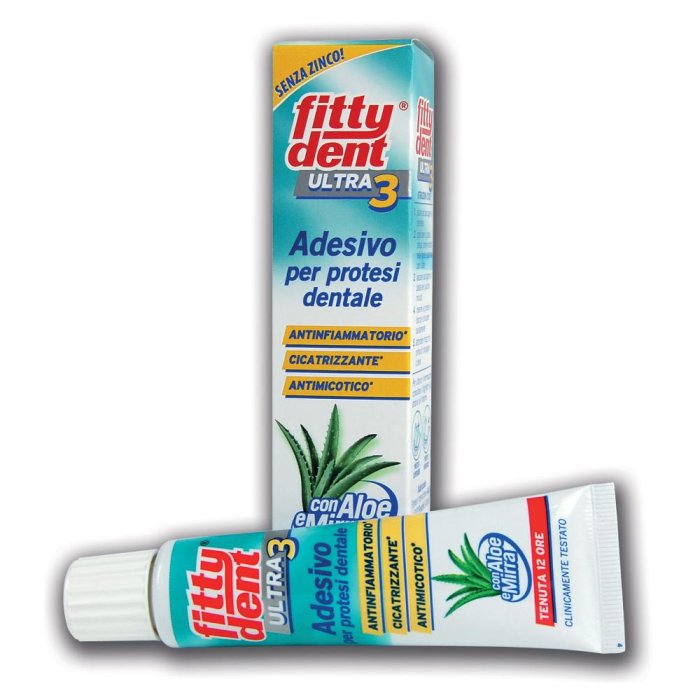 Ideco Fittydent Sensitive - Ultra 3 Pasta Adesiva Per Protesi Dentali 40g