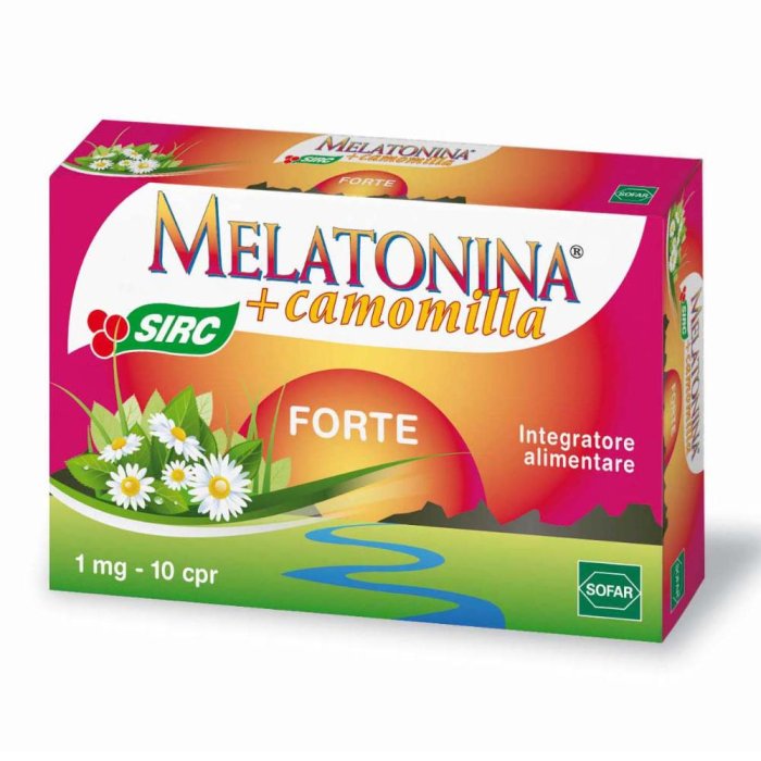 Sofar  Sonno e Relax Melatonina Forte Integratore Alimentare 10 Compresse