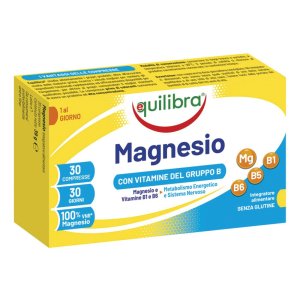 Equilibra Magnesio Integratore con Vitamine del gruppo B 30 Compresse