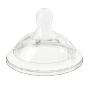 Chicco Natural Feeling - Tettarella in Silicone 4M+ Flusso Regolabile 2 Pezzi