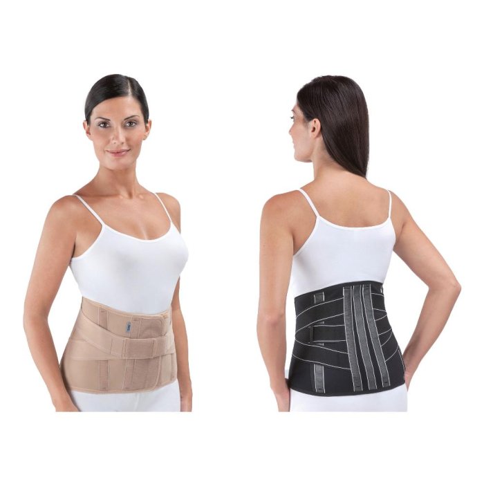 Corsetto Lombare Elastico FGP IN Cross Nero XXL – Fascia Schiena Ortopedica di Sostegno