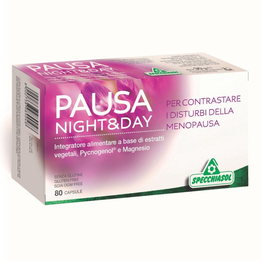 Specchiasol Pausa Night & Day Integratore alimentare 80 Capsule Specchiasol Pausa Night & Day Integratore alimentare 80 Capsule