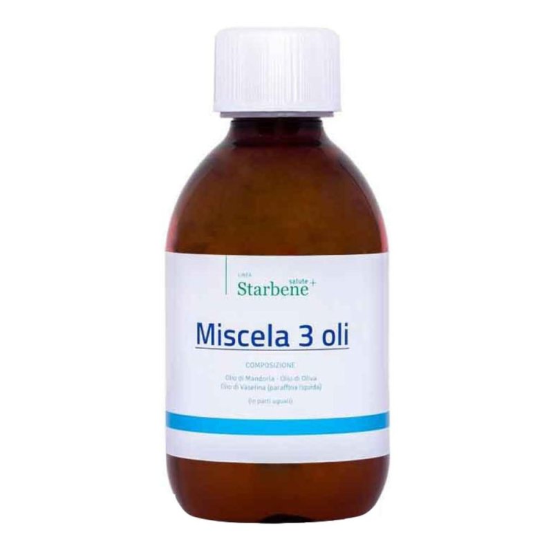 Starbene Salute+ Miscela 3 Oli Vaselina Mandorla Oliva Integratore 500 ml
