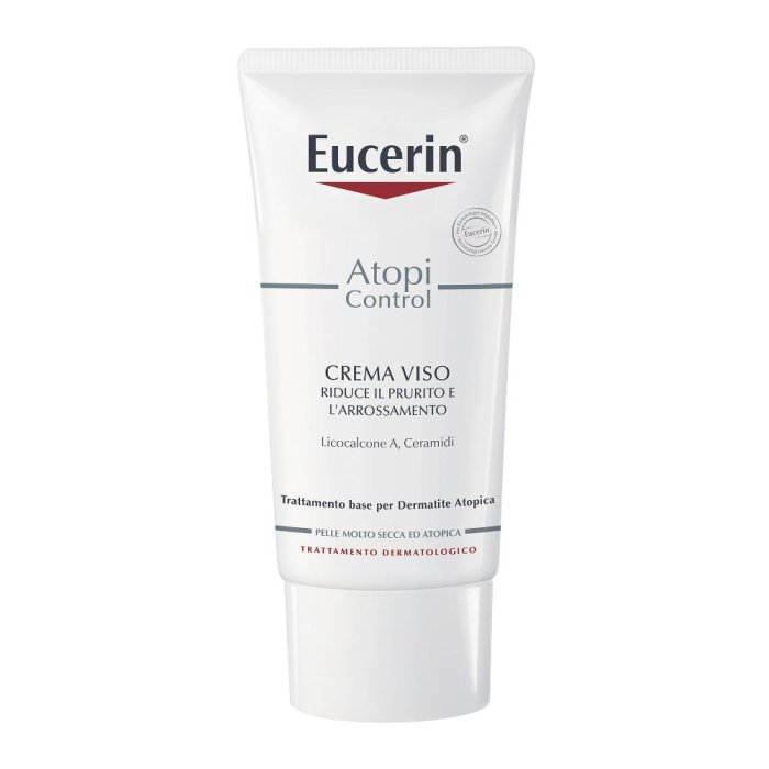 Eucerin AtopiControl Crema Lenitiva Viso 12% Omega Pelli Atopiche 50 ml
