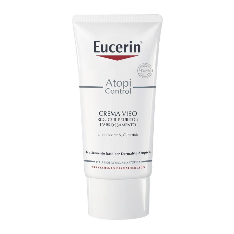 Eucerin AtopiControl Crema Lenitiva Viso 12% Omega Pelli Atopiche 50 ml Eucerin AtopiControl Crema Lenitiva Viso 12% Omega Pelli Atopiche 50 ml