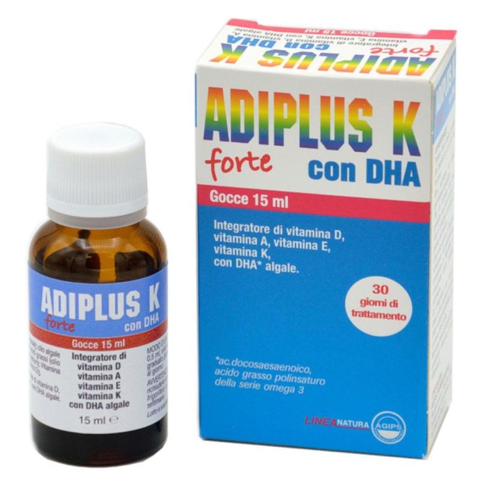 Agips Farmaceutici Adiplus K Forte Gocce Flaconcino 15 Ml
