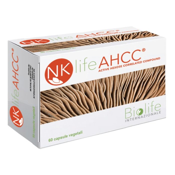 NKLIFE AHCC Integratore per il Sistema Immunitario con Estratto di Funghi, 60 Capsule