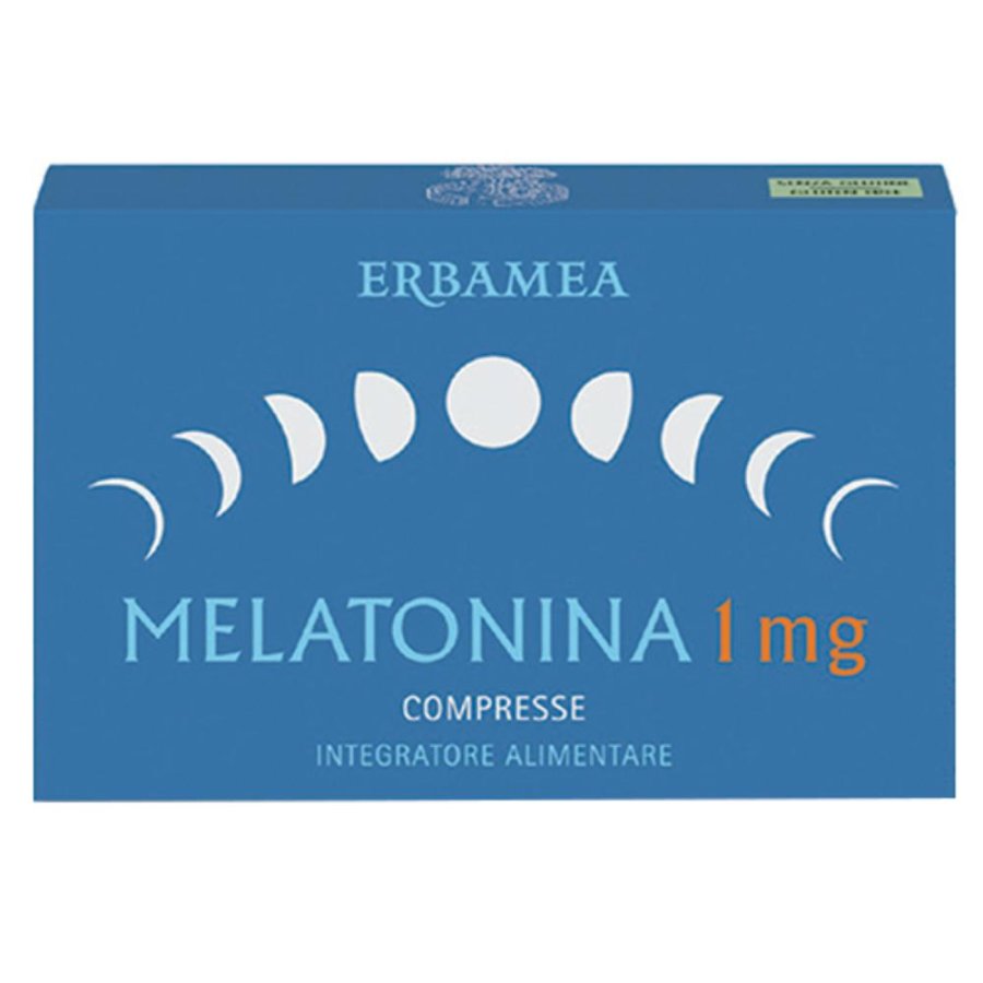 Melatonina Erbamea 1 mg 90 Compresse Integratore per Sonno Naturale e Addormentamento Rapido Melatonina Erbamea 1 mg 90 Compresse Integratore per Sonno Naturale e Addormentamento Rapido