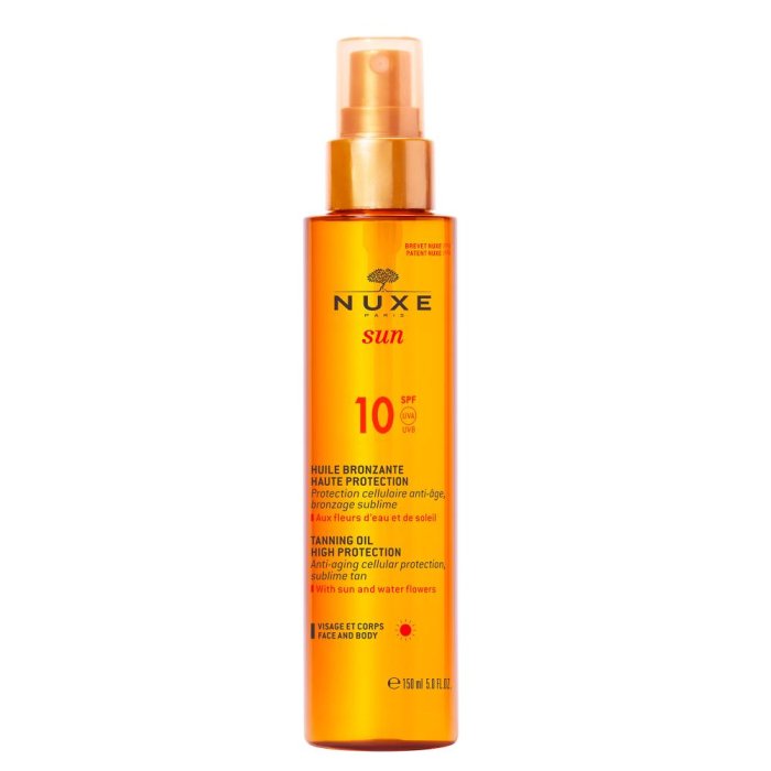 NUXE - Sun Olio Solare Abbronzante Bassa Protezione Viso e Corpo SPF10 150ml