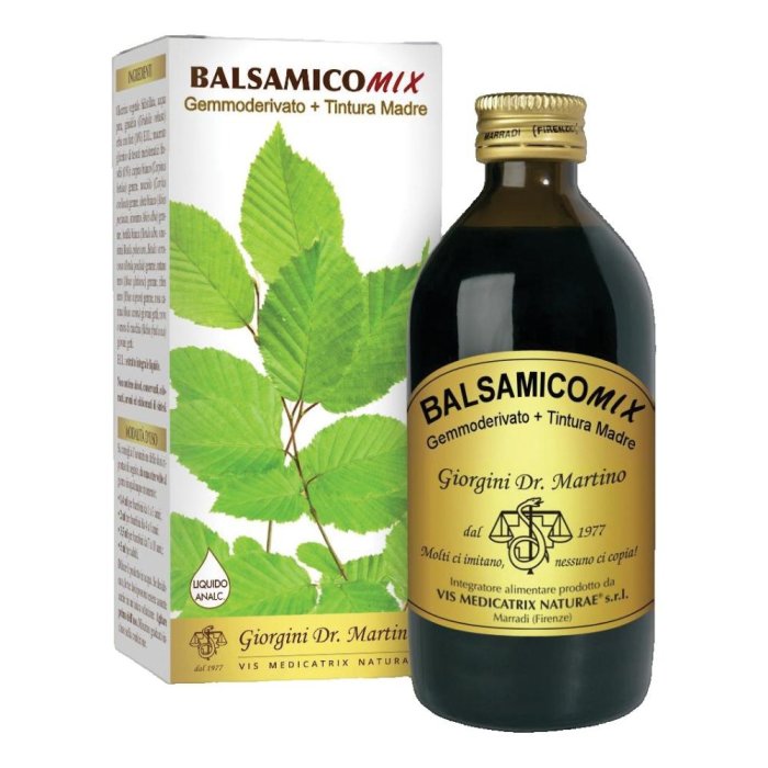 Balsamicomix Analc Sciroppo Balsamico Liquido Analcolico 200 ml per Tosse e Gola