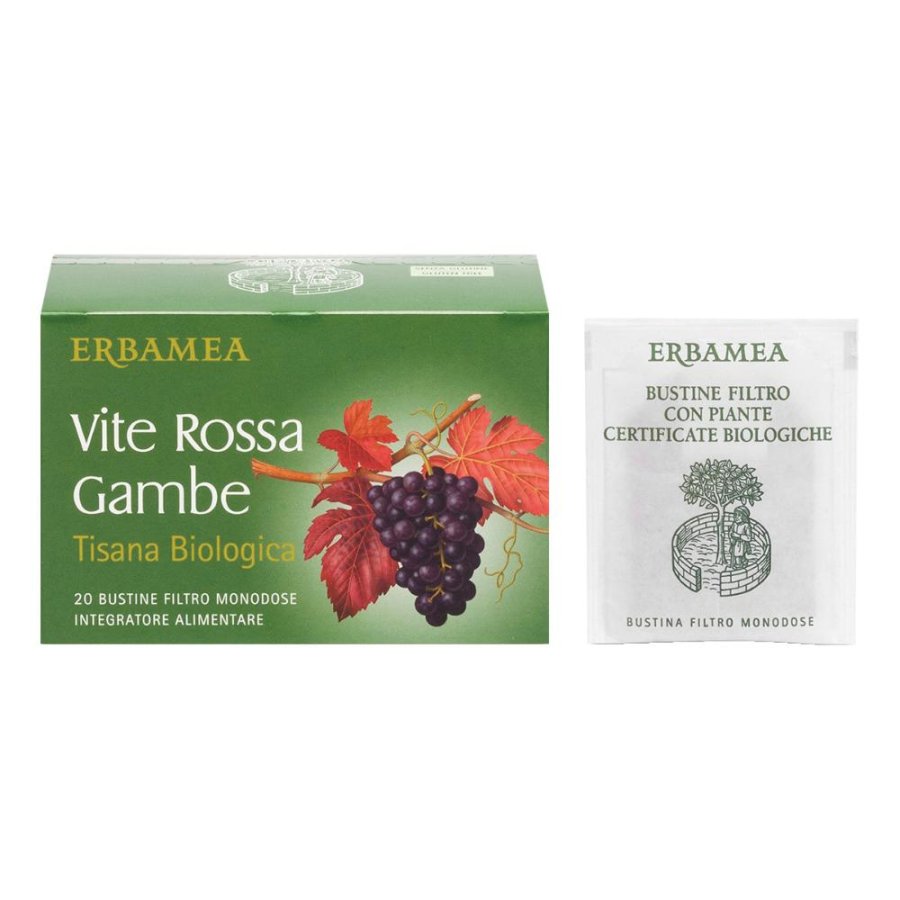 Erbamea Vite Rossa Gambe Tisana Biologica 20 bustine Erbamea Vite Rossa Gambe Tisana Biologica 20 bustine