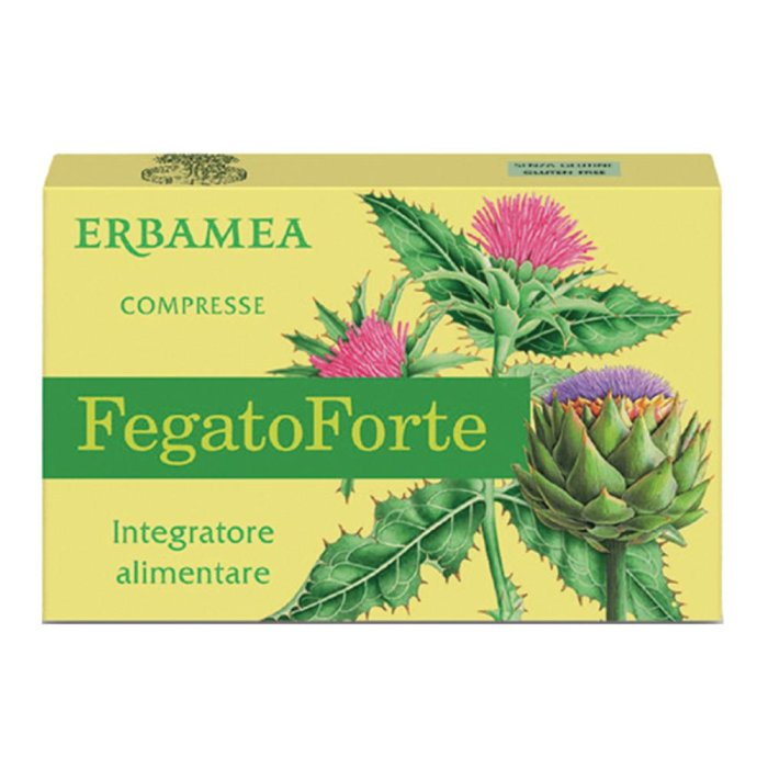 Erbamea Fegato Forte Integratore Naturale in Compresse per Depurazione del Fegato e Funzione Epatica
