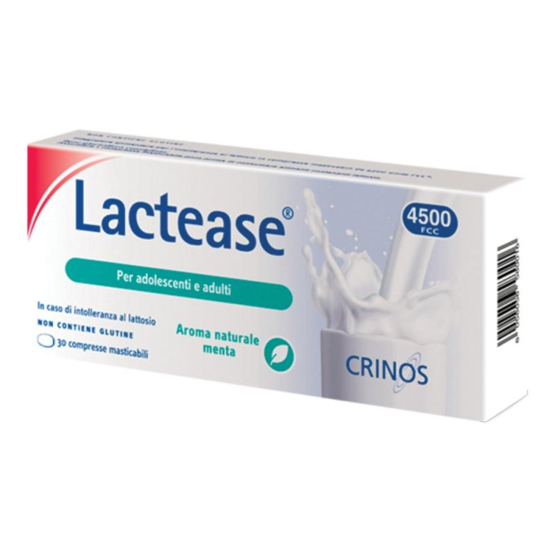 Crinos Lactease 4500 Menta Integratore Alimentare 30 Compresse