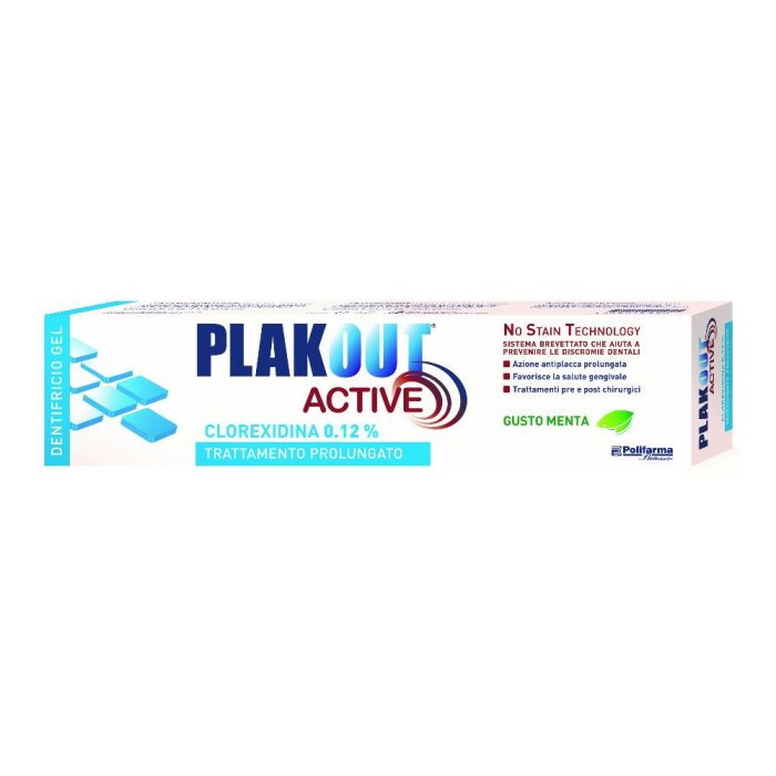 Polifarma Plakout Active 0,12 Dentifricio  Igiene Dentale Quotidiana 75 ml