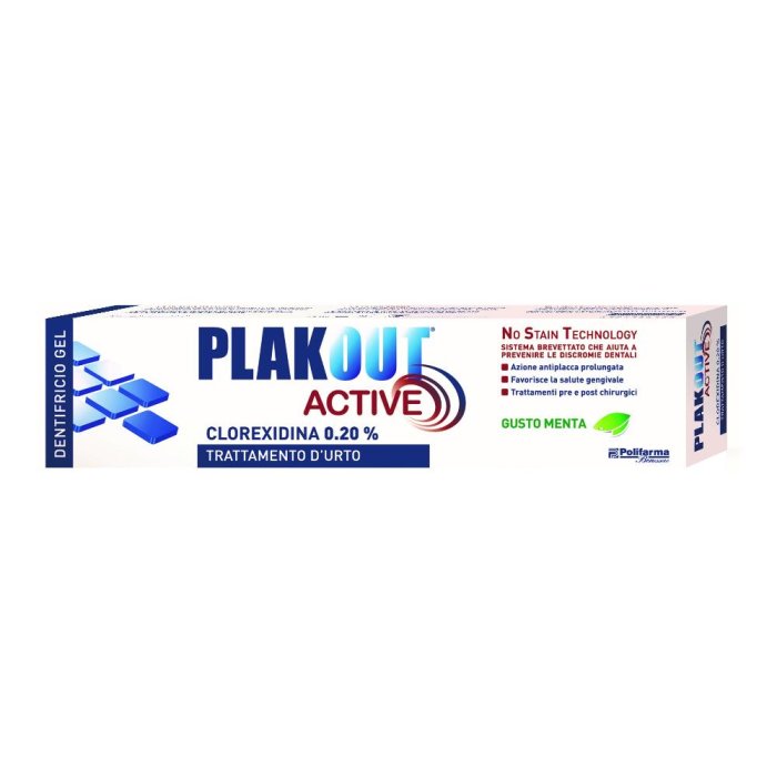 Polifarma  Igiene Dentale Quotidiana Plakout Active 0,20 Dentifricio 75 ml