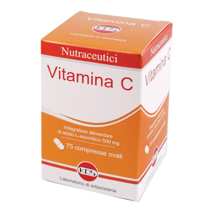 Kos Nutraceutici - Vitamina C Integratore Alimentare 75 Compresse ovali