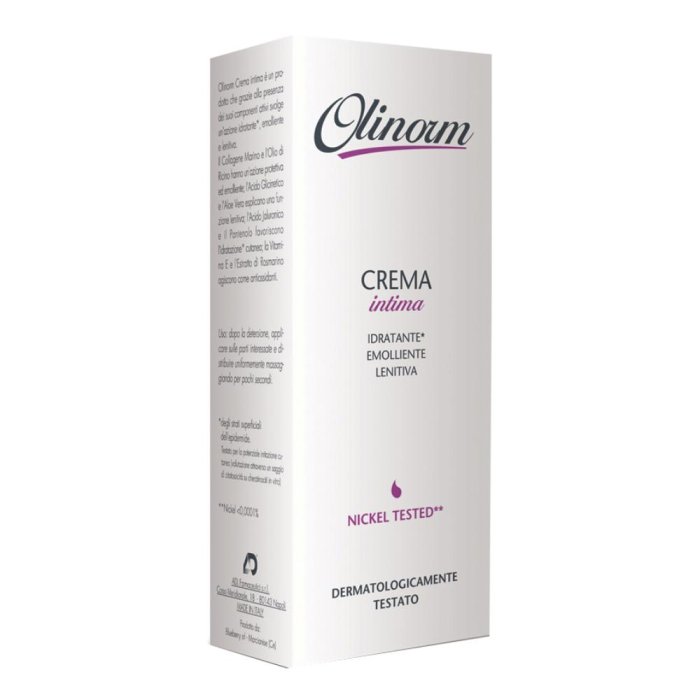 Olinorm crema intima 50 ml crema lenitiva per il benessere della zona intima