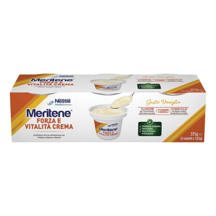 Meritene Creme Vaniglia 3 X 125 G