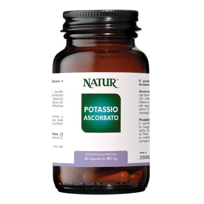 Potassio Ascorbato Natur 60 Capsule Integratore di Potassio Ascorbato in Capsule