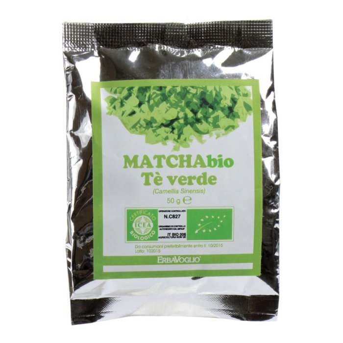 Matcha te verde bio 50 g Erbavoglia - polvere di te verde matcha biologico