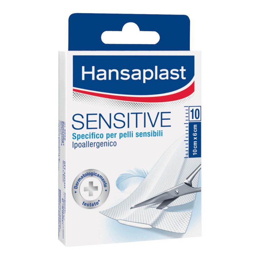 Hansaplast Sensitive - Striscia da Ritagliare 1m x 6cm 10 strisce