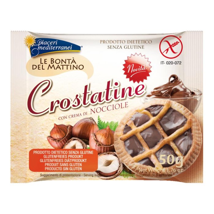 Eurospital Piaceri Mediterranei Crostatina Con Crema Di Nocciola 50 G