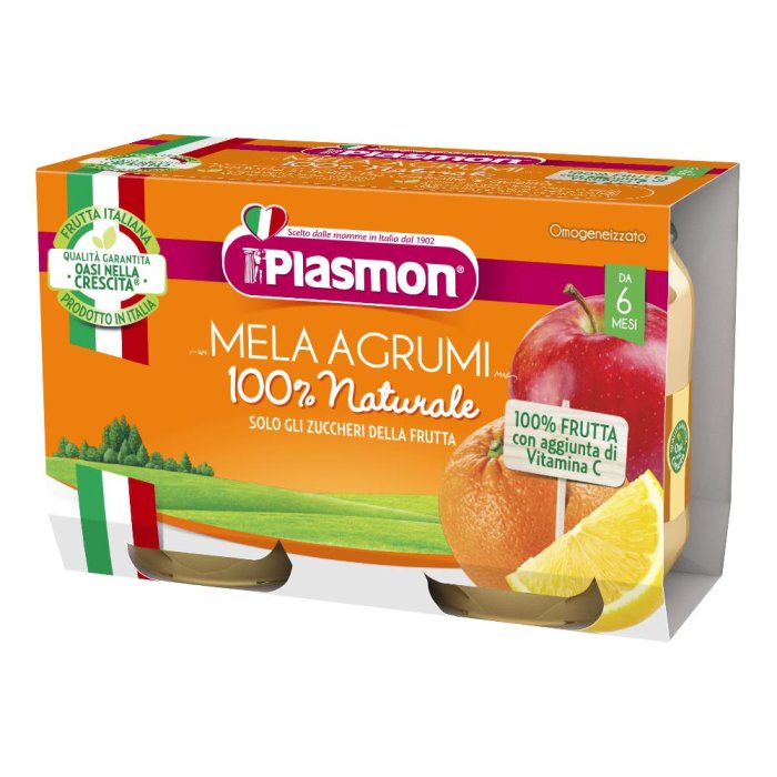 PLASMON OMOG MELA/AGRUMI2X104G