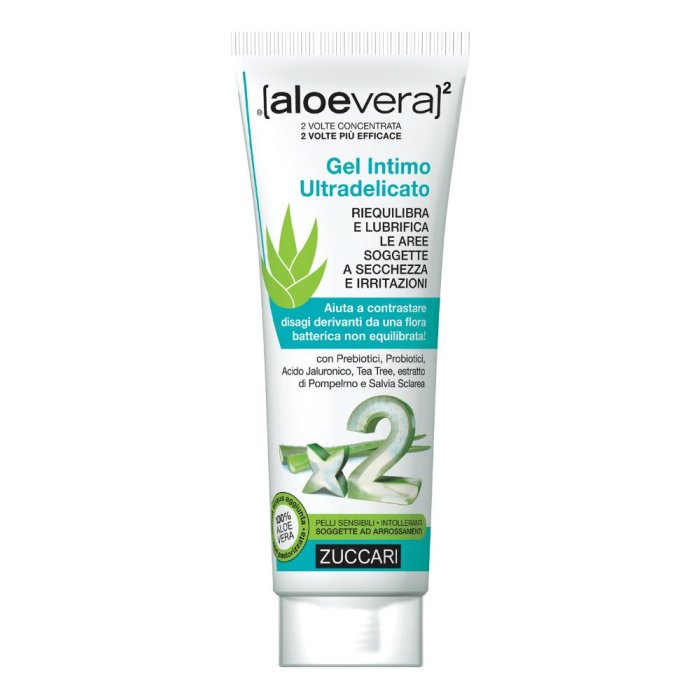 Zuccari aloevera2 Gel d'Aloe Trattamento Intimo Lenitivo Lubrificante 80ml