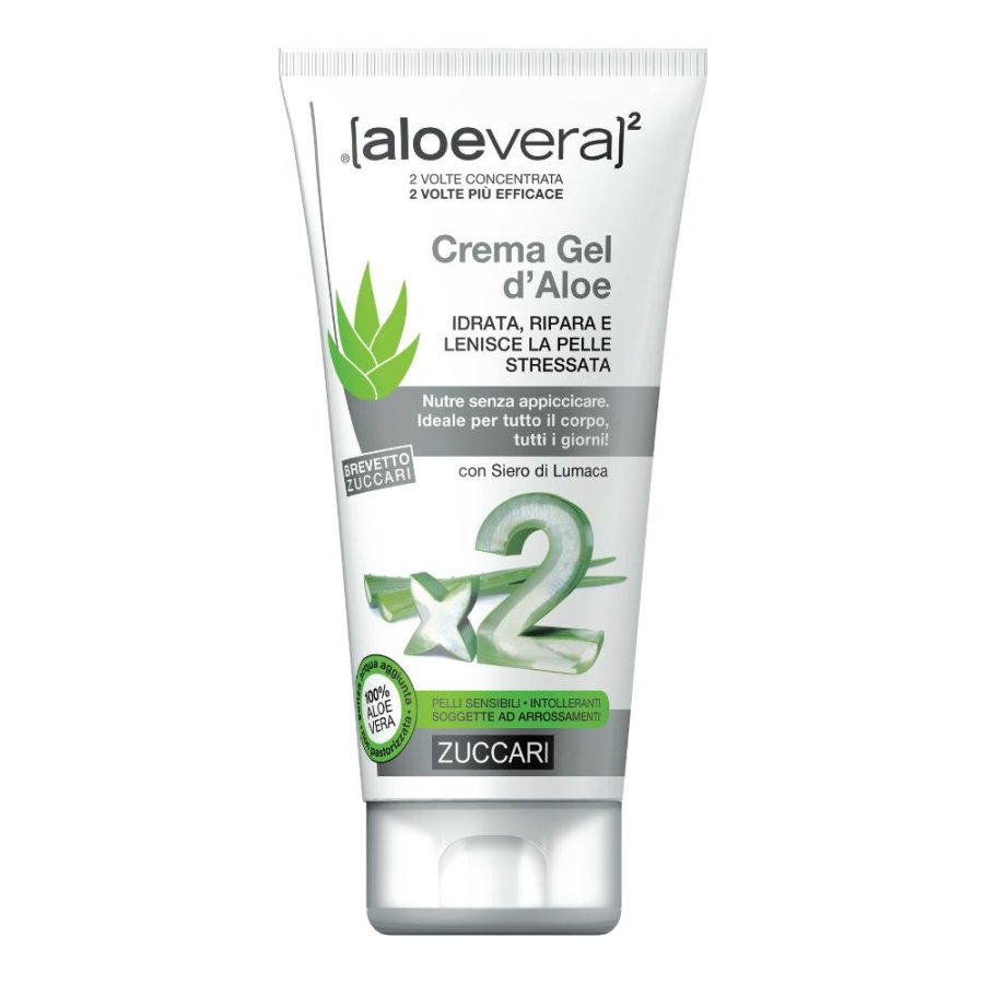 Zuccari Aloevera2 Crema Gel D'Aloe Pelli Sensibili 150 ml Zuccari Aloevera2 Crema Gel D'Aloe Pelli Sensibili 150 ml