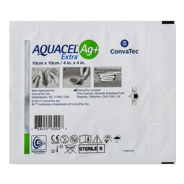 Convatec Italia Aquacel Ag + Extra 10x10cm 10p