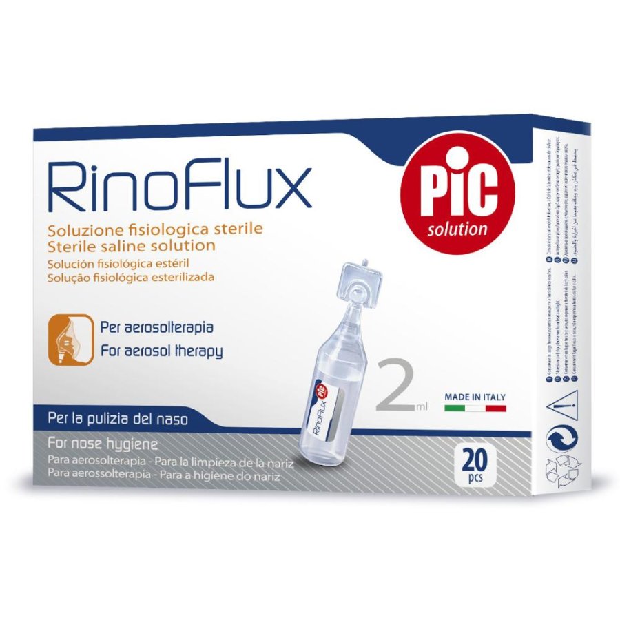 Pic Rinoflux Soluzione Fisiologica 20 Fiale 2 ml