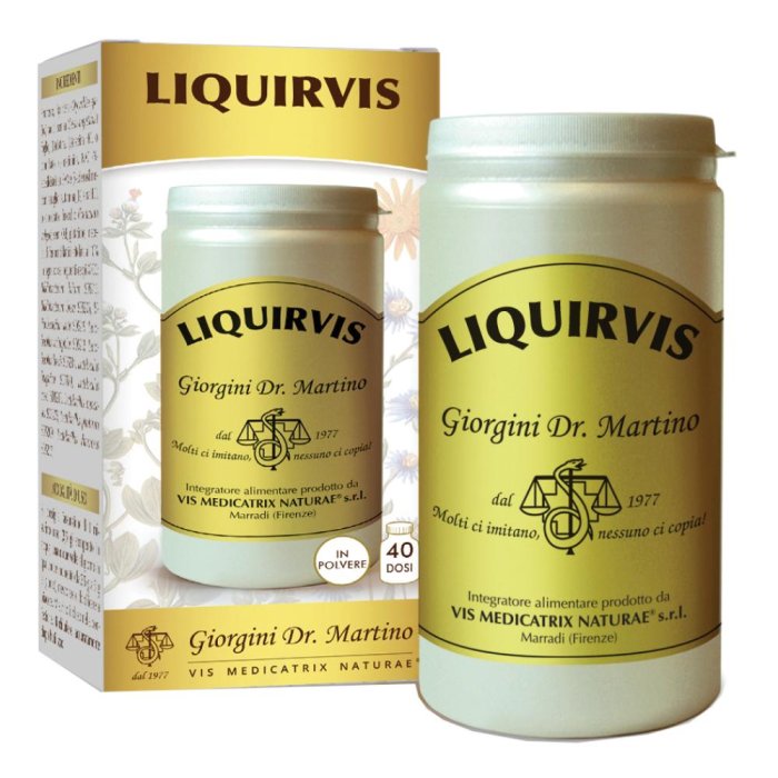 Liquirvis Polvere 100 g Giorgini Integratore di Liquirizia per Digestione e Benessere Gastrointestinale