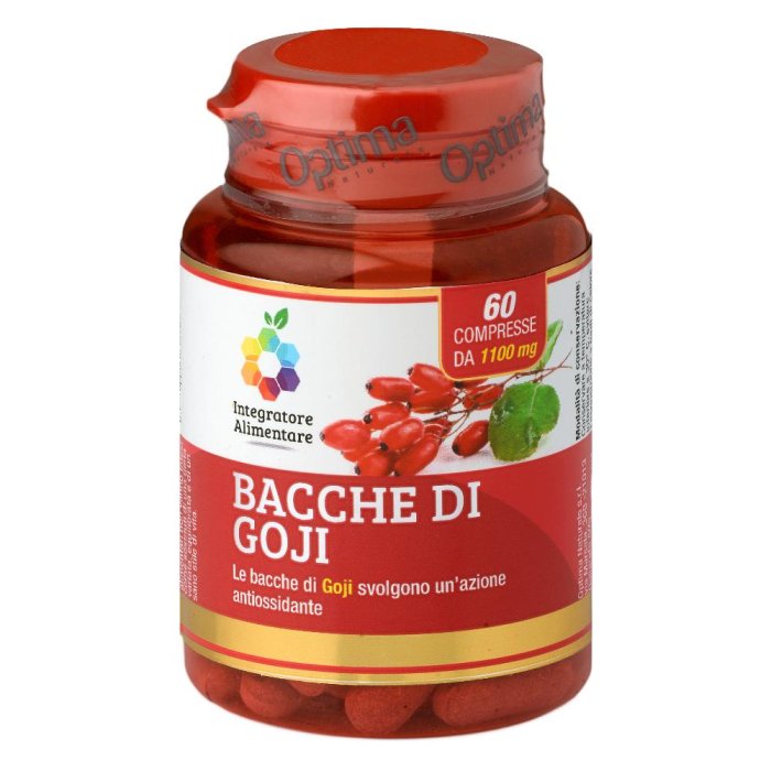 Optima Naturals  Antiossidante Bacche di Goji Integratore 60 Compresse