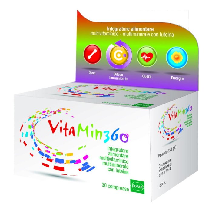 Sofar Vitamin 360 Multivitaminico Multiminerale 70 Compresse Astuccio 93,10 G