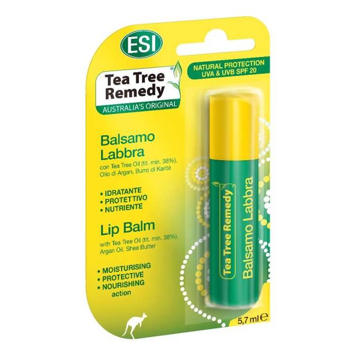 ESI Tea Tree Remedy - Balsamo per le Labbra Idratante SPF20 Stick 5,7ml