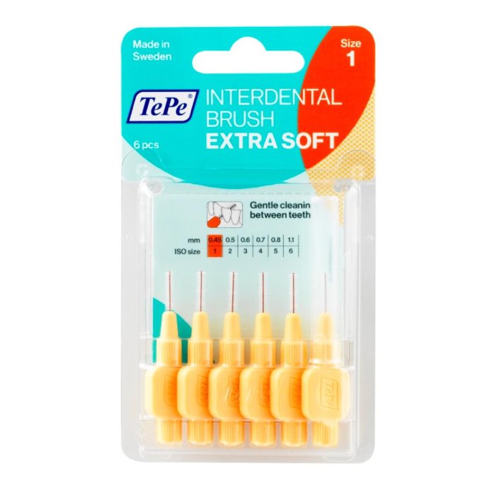 Tepe Scovolini Interdentali Extra Soft Arancione ISO 1 0,45mm 6 Scovolini