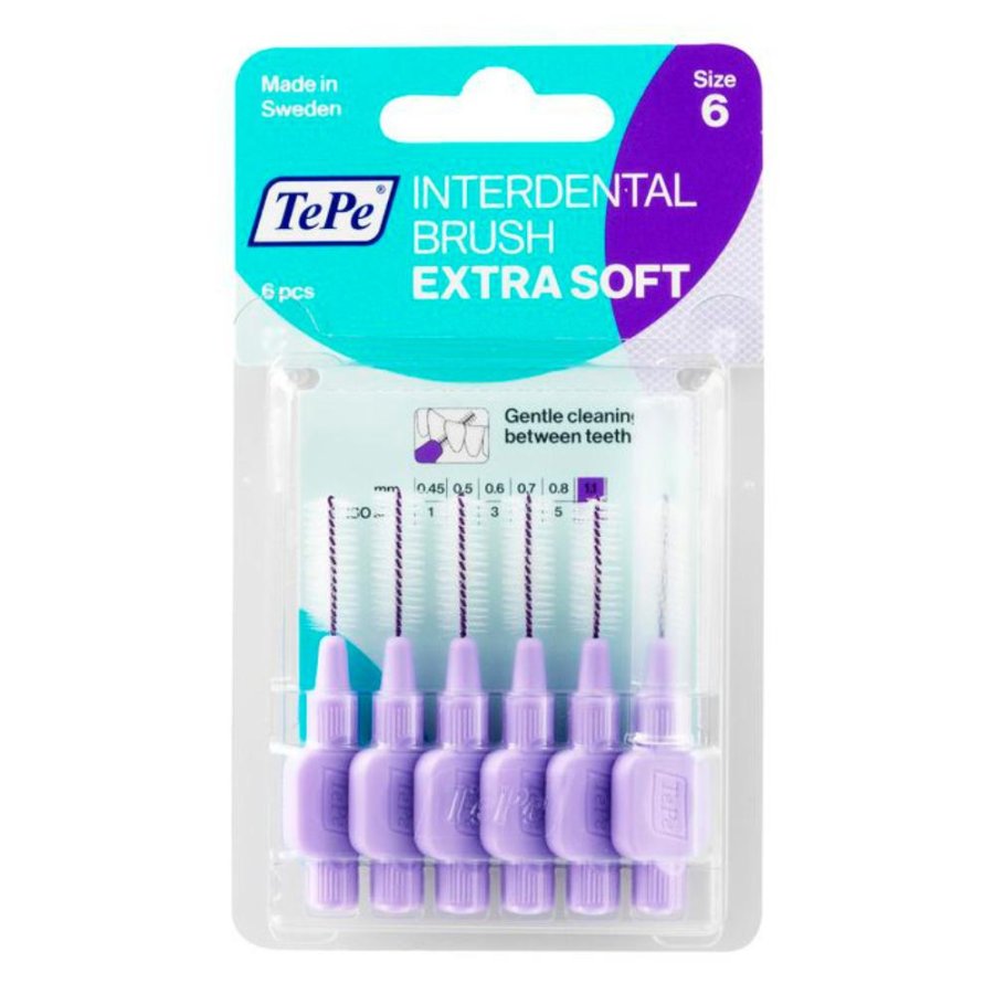 Tepe Scovolino Interdentale Extra Soft Lilla ISO6 1,1mm 6 Scovolini
