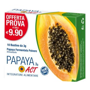 Linea Act Papaya Act Fermentata Integratore Alimentare 10 Bustine