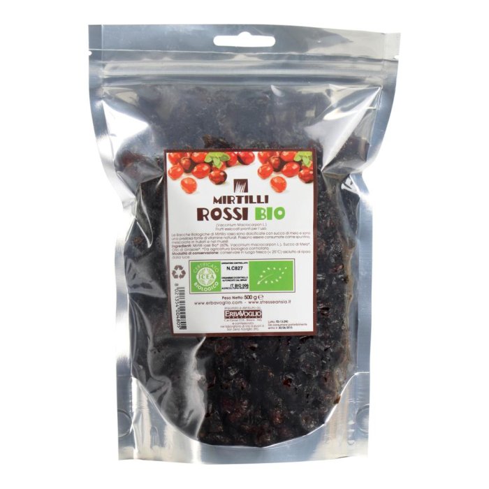 Erbavoglio Production Mirtilli Rossi Biologici 500 G