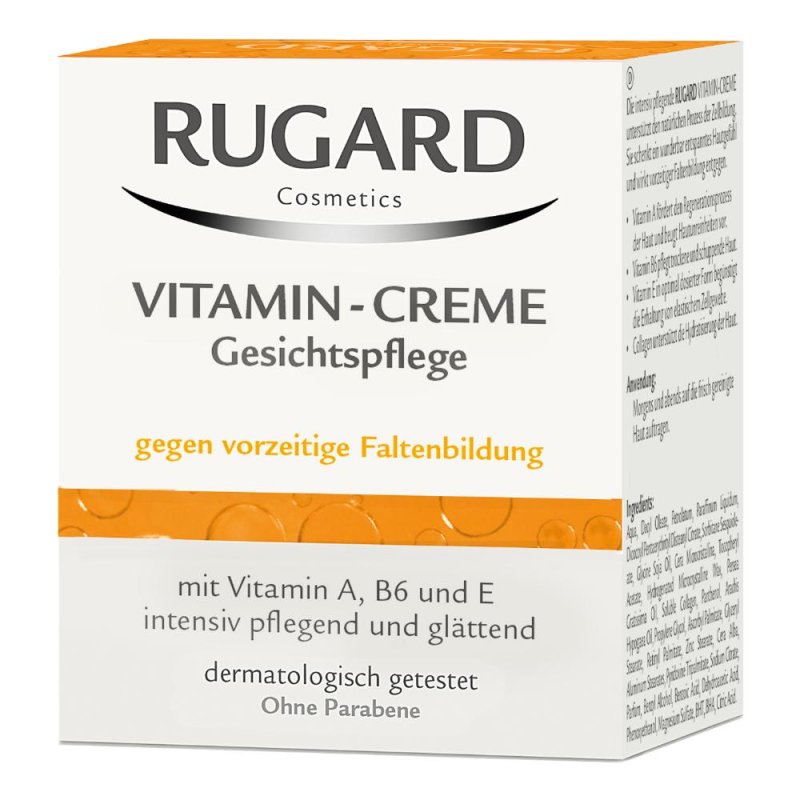 Rugard Crema Viso Vitaminica 50 ml - crema viso con vitamine A B6 ed E anti-age levigante