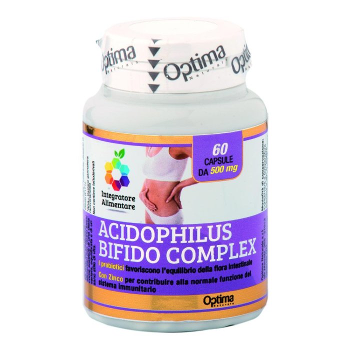 Optima Naturals Colours Of Life - Acidophilus Bifido Complex e Zinco 60 Capsule