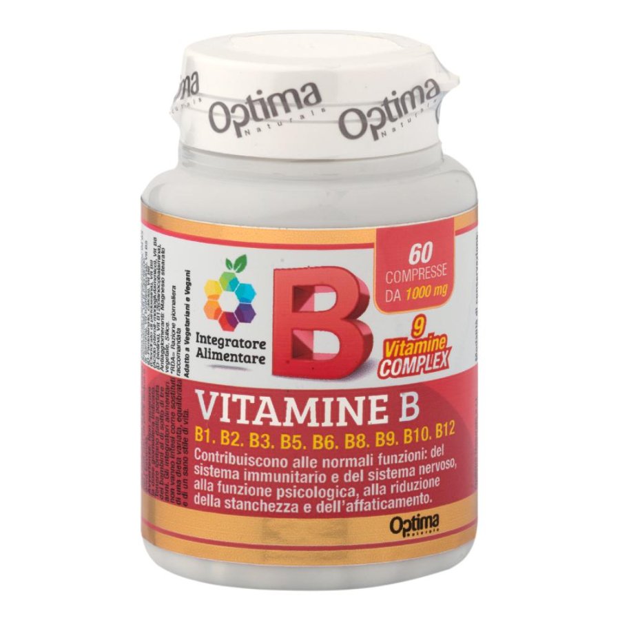 Optima Naturals Colours Of Life Vitamine B Complex 60 Compresse 1000 Mg Optima Naturals Colours Of Life Vitamine B Complex 60 Compresse 1000 Mg