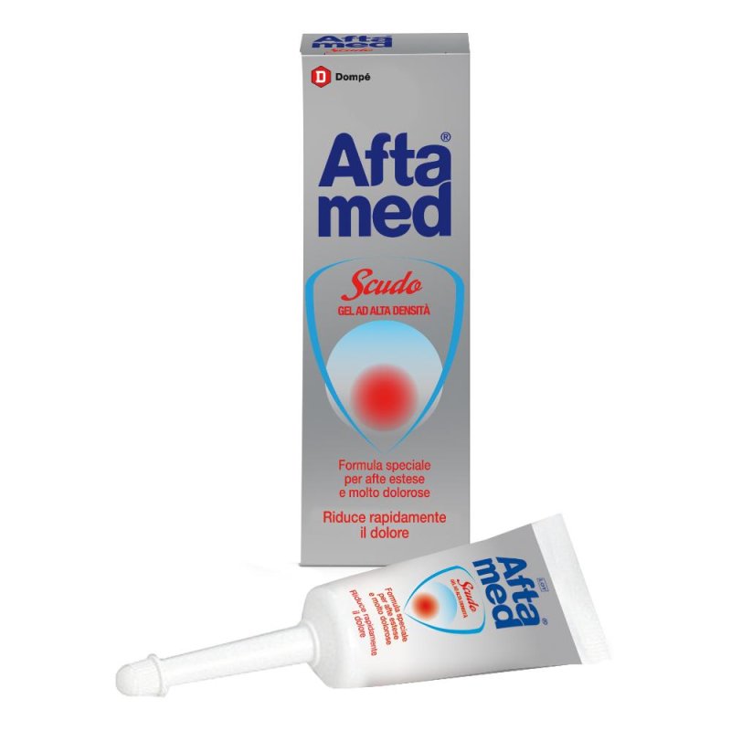Aftamed Gel Scudo - Sollievo per Afte Estese e Dolorose - 8ml