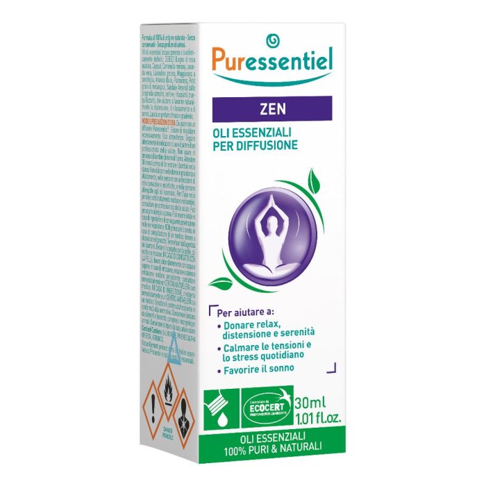 Puressentiel Zen Olio Essenziale per Diffusore – Miscela Rilassante e Anti-Stress per Ambienti