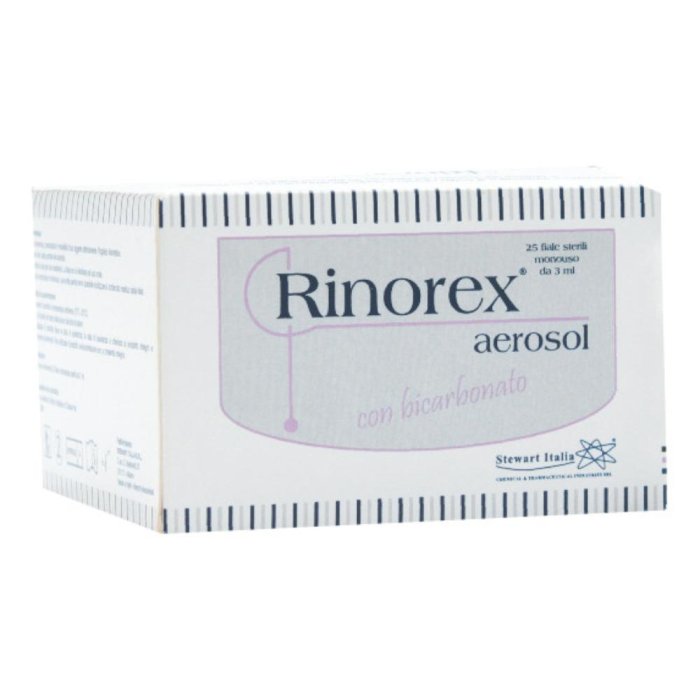 Rinorex per Aerosol Con Bicarbonato 25 Flaconi Da 3ml