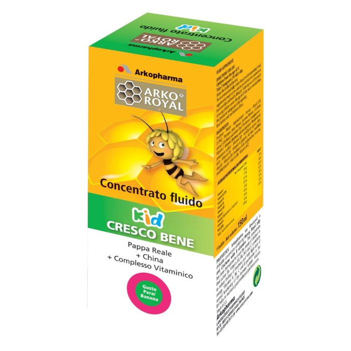 Royal Kid Cresco Bene Fluido Integratore per la Crescita dei Bambini 200 millilitri