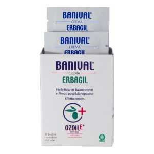 Erbagil Banival Crema Effetto Cerotto per Uso Genitale 10 Bustine x 3 ml
