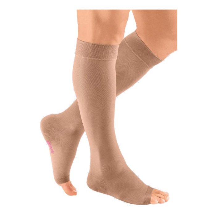 Calze a compressione Medi Plus gambaletto classe 2 colore naturale taglia 3