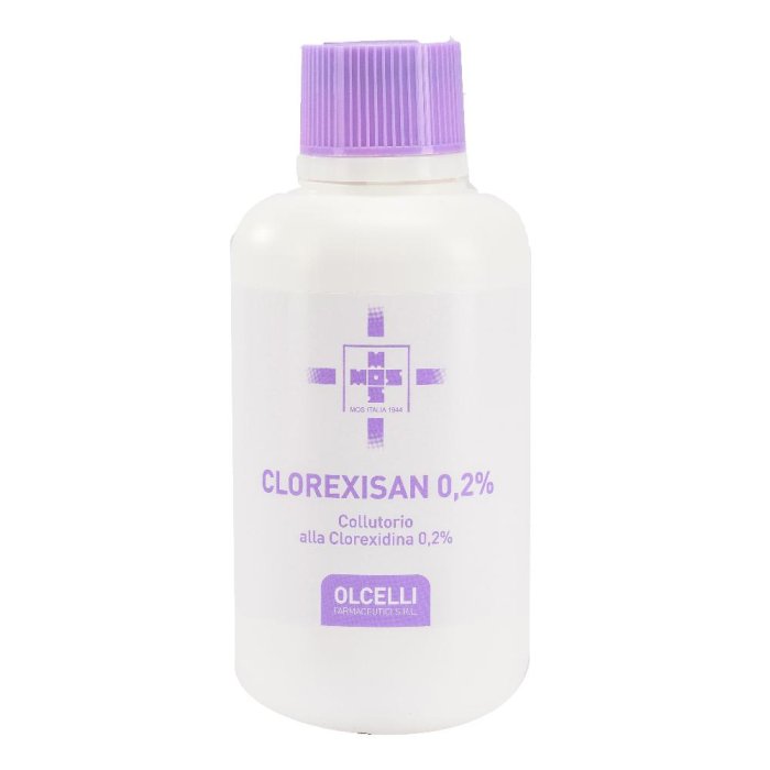 Clorexisan Collutorio Clorexidina 0,2% 150 ml Antisettico Orale per Igiene Orale e Protezione di Denti e Gengive